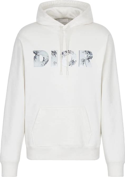 dior hoodie daniel arsham|Dior x Daniel Arsham White Eroded Logo Hoodie .